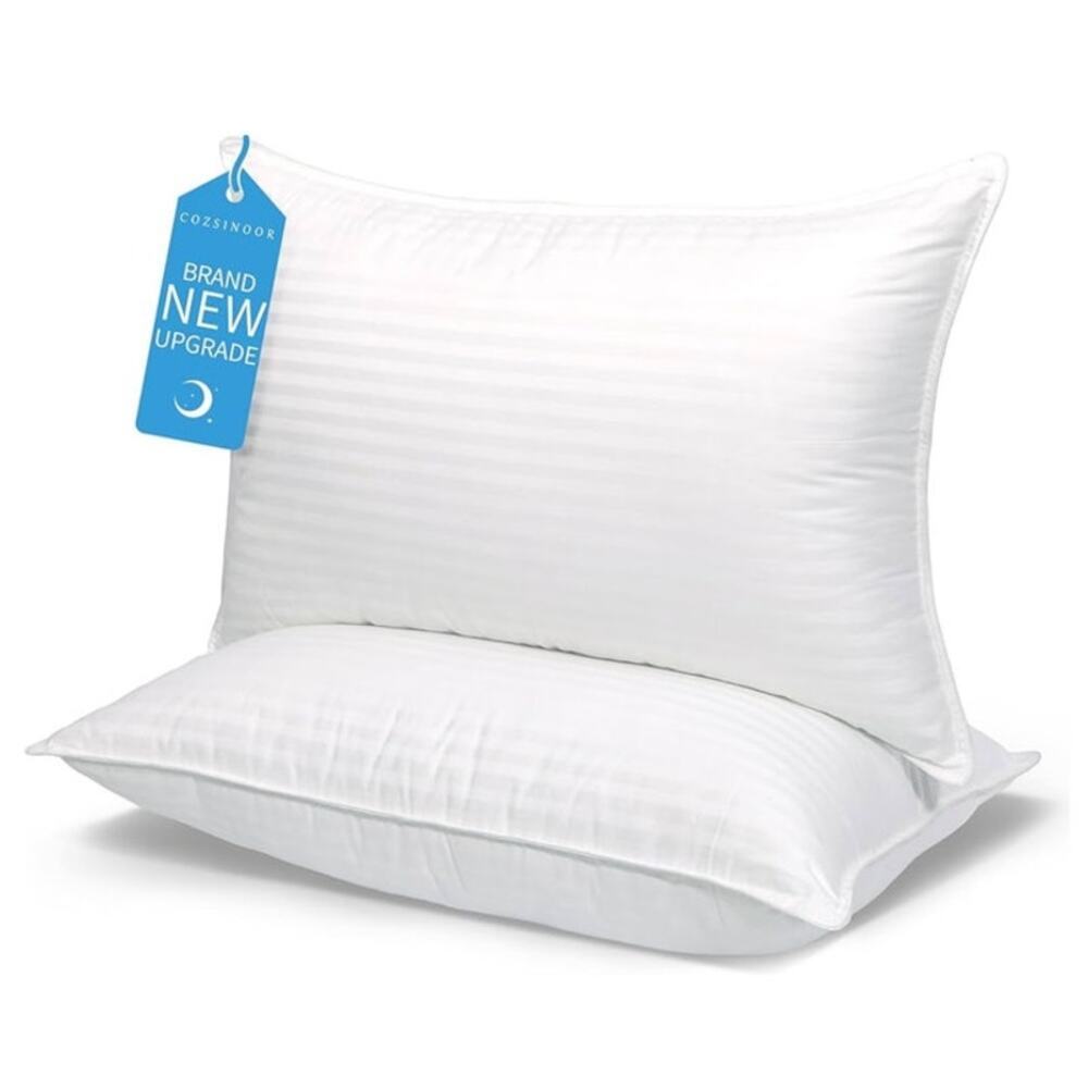 COZSINOOR Bed Pillows Queen Size: Hotel Quality Set of 2-Size, White New